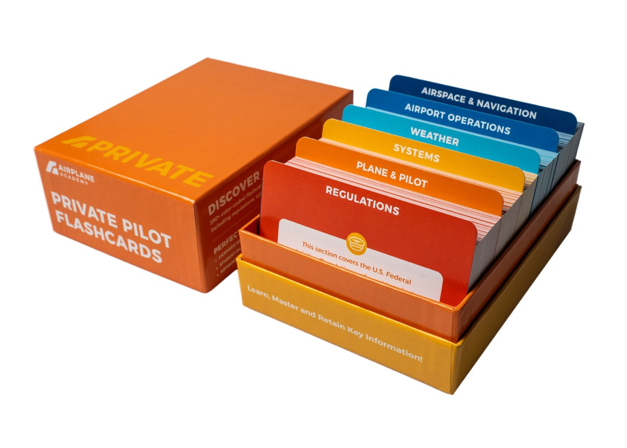 Airplane Academy Private Pilot Flashcards